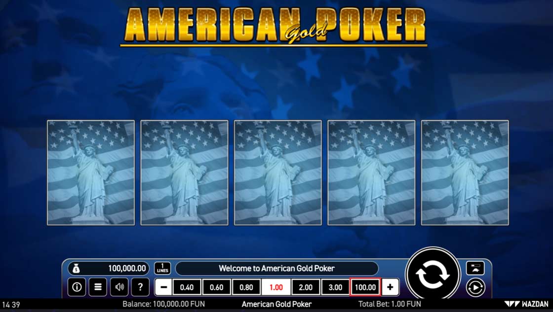 American gold video-poker